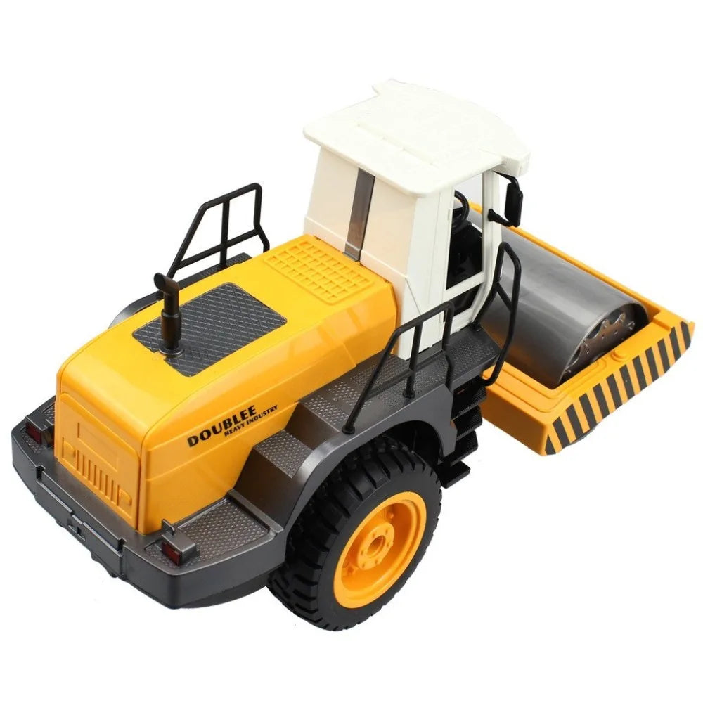 Двоколісний RC вантажівка Double E E522 дорожній каток 2.4G з дистанційним керуванням, однодисковий вібраційний привід, інженерна електронна модель вантажівки, іграшки для хлопчиків