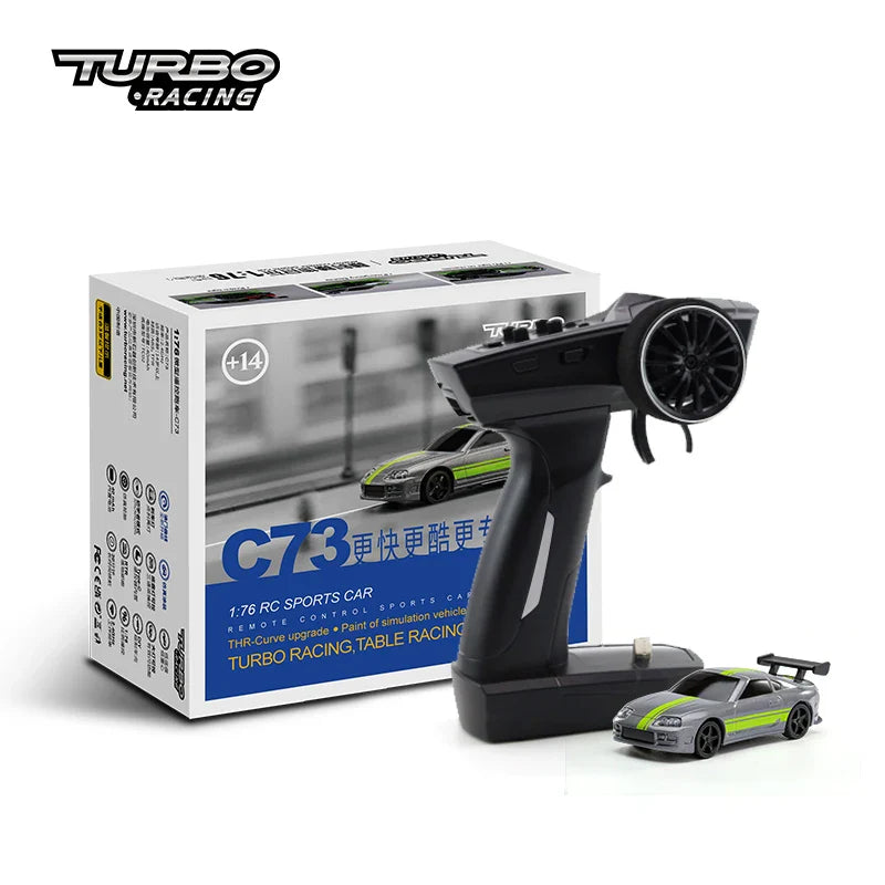 Turbo Racing 1:76 C64 C73 C72 C74 Дрифт RC автомобіль з гіроскопом, радіокеруванням, повністю пропорційним пультом дистанційного керування, іграшки RTR комплект для дітей та дорослих