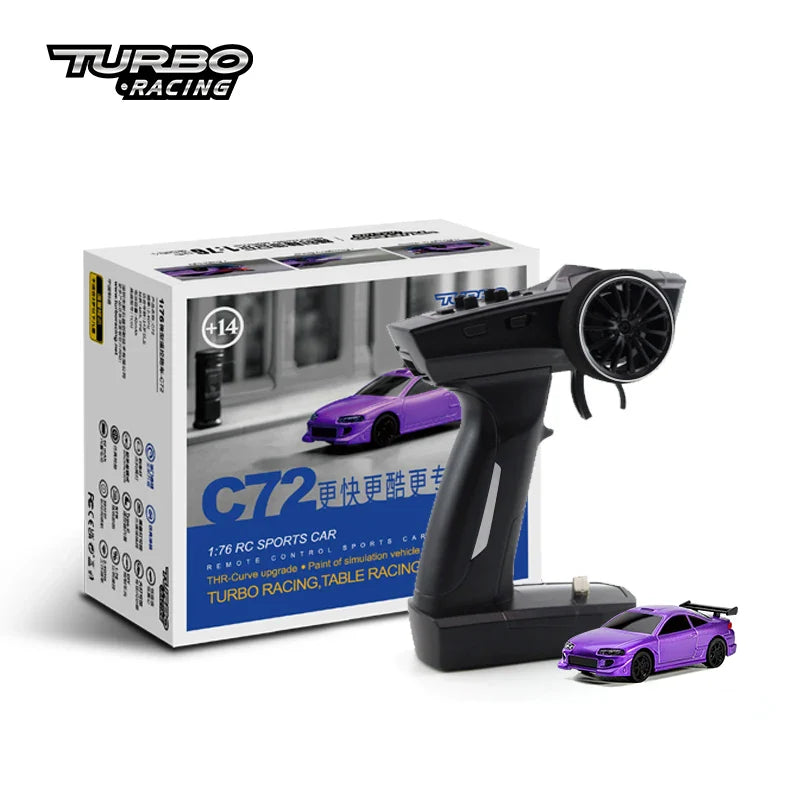 Turbo Racing 1:76 C64 C73 C72 C74 Дрифт RC автомобіль з гіроскопом, радіокеруванням, повністю пропорційним пультом дистанційного керування, іграшки RTR комплект для дітей та дорослих