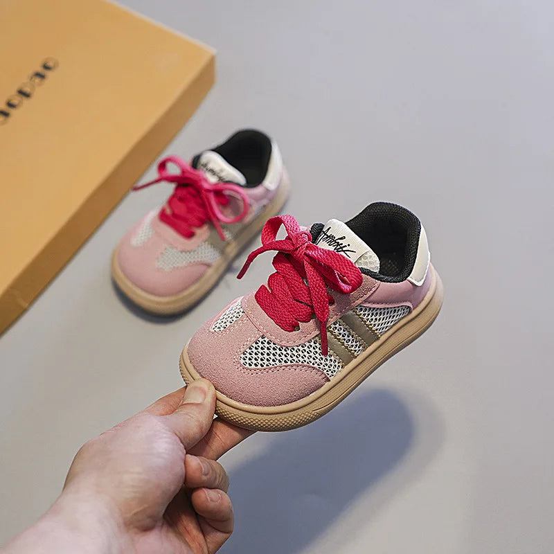 Children Sneakers Boys Anti-slip Soft Sole Casual Shoes Girls Low Top Comfortable Infant Shoes Size 15-30
