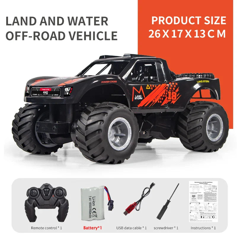 JJRC Q156 дистанційне керування іграшка 4WD позашляховик амфібійний автомобіль для скелелазіння водонепроникна трюкова машина з дистанційним керуванням іграшки для дітей подарунок
