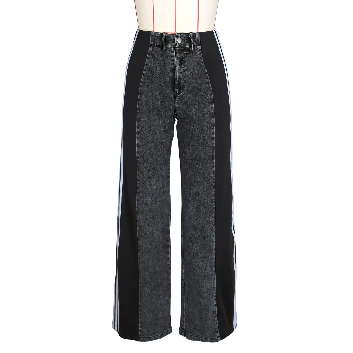 Wide Leg Jeans Cargo Pants Sexy Women High Waist Elegant Streetwear Denim Casual Straight Trousers