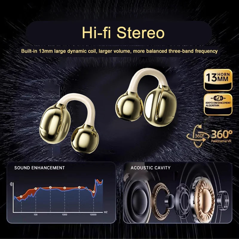 Xiaomi Redmi Wireless Bluetooth Earphones Bone conduction Headset HiFi Earbuds LED Digital Display Touch Control For Smart Phone