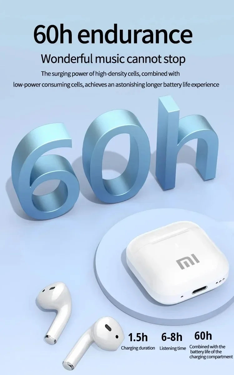 XIAOMI AP05 Безпровідні навушники True Wireless Buds5 HIFI стереозвук Bluetooth5.3 Навушники MIJIA Sport з мікрофоном для Android iOS