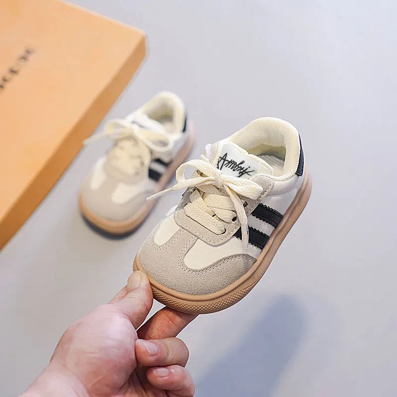Children Sneakers Boys Anti-slip Soft Sole Casual Shoes Girls Low Top Comfortable Infant Shoes Size 15-30