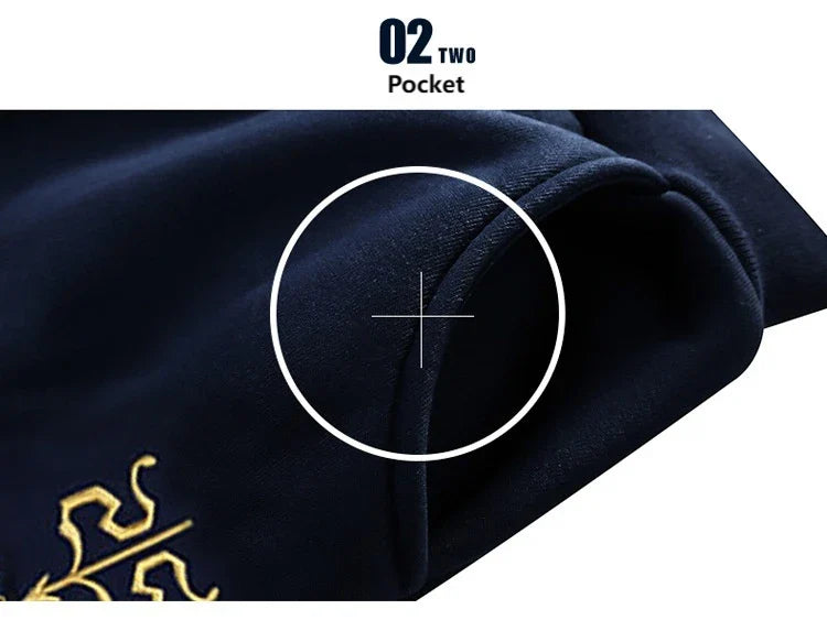2024 Men's Casual Suit Youth Stand Collar Spring and Autumn Men's Fashion Sports Embroidered Sweatshirt Jacket