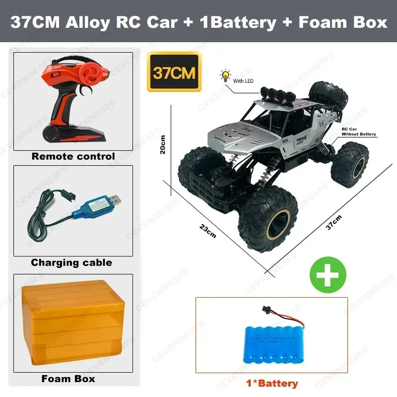 4WD RC автомобіль 1:12 позашляховик 4x4 радіокерований автомобіль баггі вантажівка для гонок дрифт з LED підсвіткою іграшка подарунок для хлопчиків дівчаток дітей