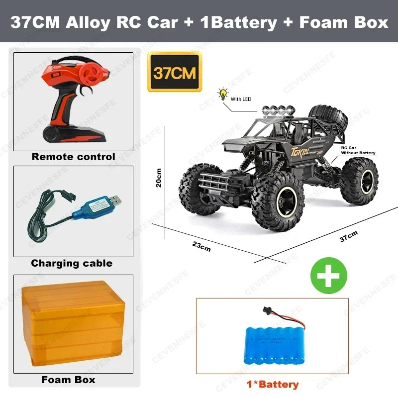 4WD RC автомобіль 1:12 позашляховик 4x4 радіокерований автомобіль баггі вантажівка для гонок дрифт з LED підсвіткою іграшка подарунок для хлопчиків дівчаток дітей