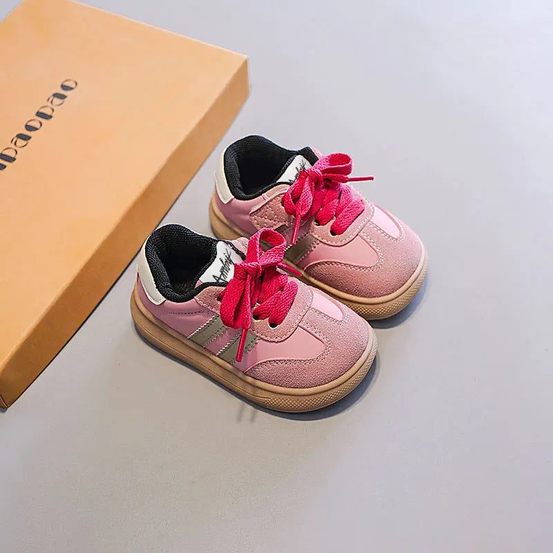 Children Sneakers Boys Anti-slip Soft Sole Casual Shoes Girls Low Top Comfortable Infant Shoes Size 15-30