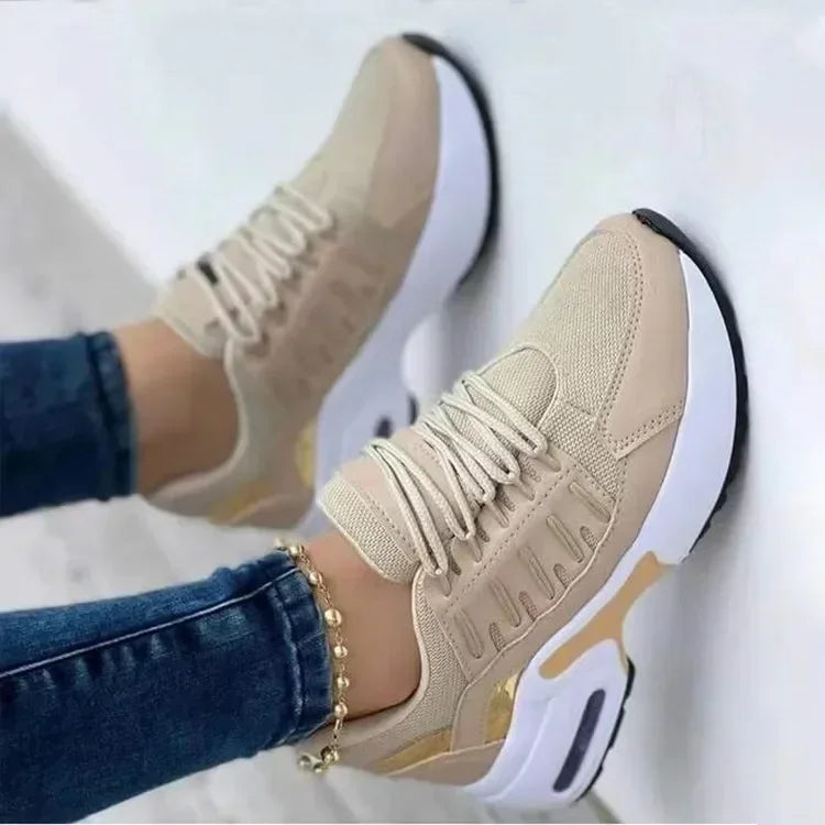 Жіночі кросівки Tenis на платформі, повсякденне взуття для жінок 2025 року, нові комфортні сітчасті протиковзкі бігові кросівки великого розміру Zapatillas De Mujer