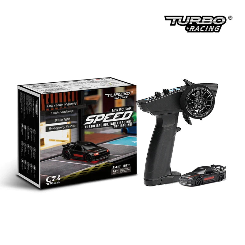 Turbo Racing 1:76 C64 C73 C72 C74 Дрифт RC автомобіль з гіроскопом, радіокеруванням, повністю пропорційним пультом дистанційного керування, іграшки RTR комплект для дітей та дорослих