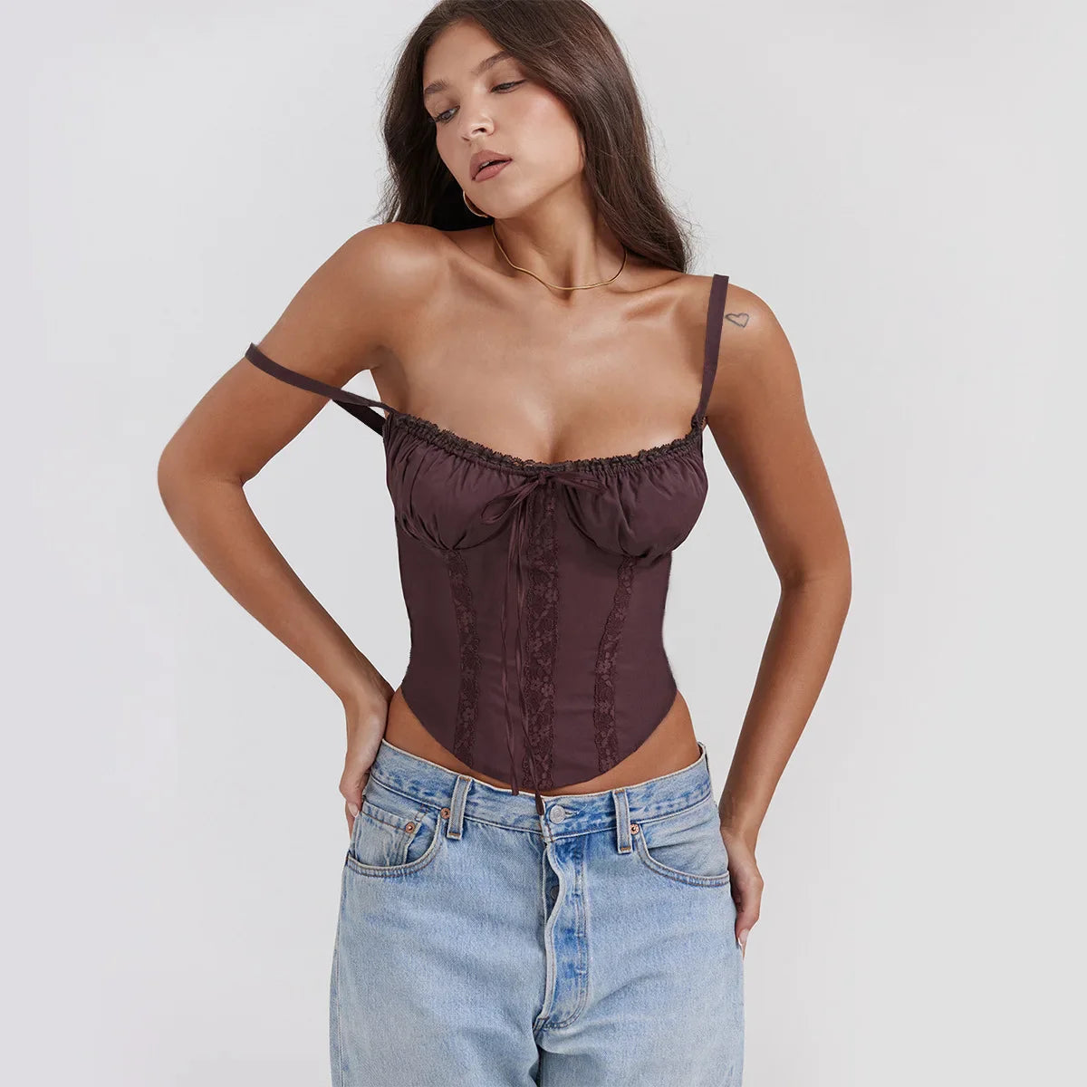 Sexy Lace Floral Corset Short Dress Women's Slip White Yellow Casual Bandage Dresses Female Clothing Party Birthday Summer 2025