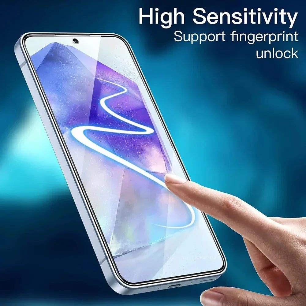 2 шт. загартованого скла для Samsung Galaxy A13 A55 A35 A25 A15 A53 A73 Захисне скло для екрану Galaxy A05 A14 A24 A34 5G A41 A54 A80