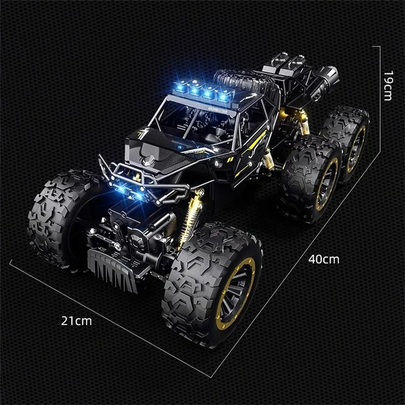 Новий 6WD великогабаритний радіокерований автомобіль з LED-ліхтарями, розпилювачем, 2.4G радіокеруванням, позашляховик, іграшка для хлопчиків, подарунок для дітей