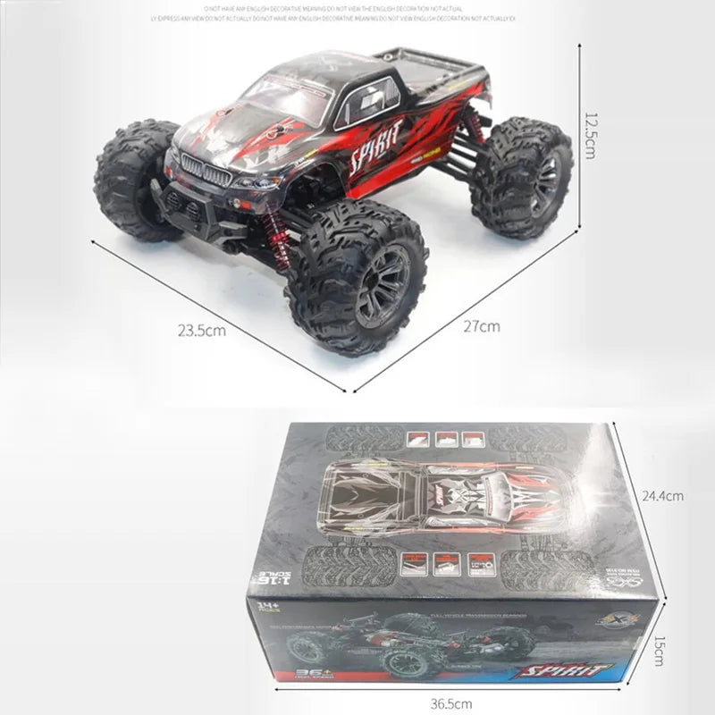 Автомобіль Xinlehong 9135 RC 1:16 2.4G 4WD 36 км/год Високошвидкісний вантажівка з дистанційним керуванням Дрифт вантажівка для трюків Іграшка-подарунок для дітей