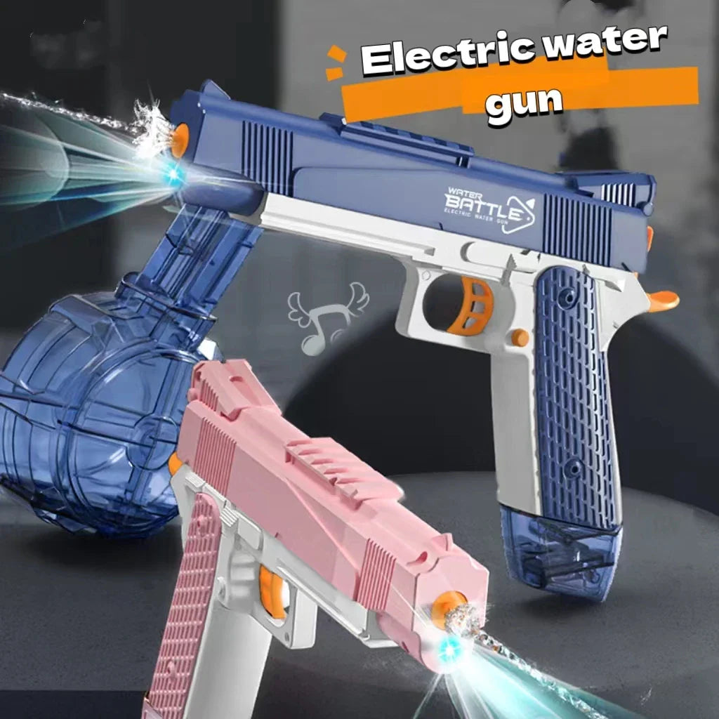 Electric water gun with fully automatic suction and continuous firing large capacity water sucking shooting water playing summer
