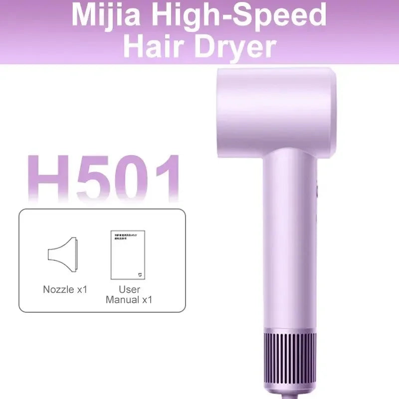 Xiaomi Mijia Електричний фен для волосся H501 Висока швидкість Негативні іони 110 000 об/хв Професійний догляд за волоссям 62 м/с вітер 1600 Вт Швидке сушіння