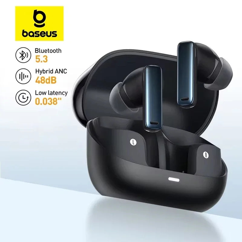 Baseus Bowie M2s ANC навушники Bluetooth 5.3 з активним шумозаглушенням -48дБ бездротові навушники з підтримкою 3D просторового звуку
