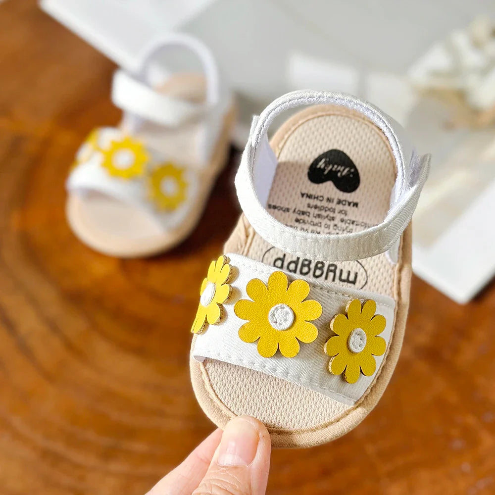 Infant Baby Girls Summer Sandals Newborn Toddler First Walker Crib Dress Shoes