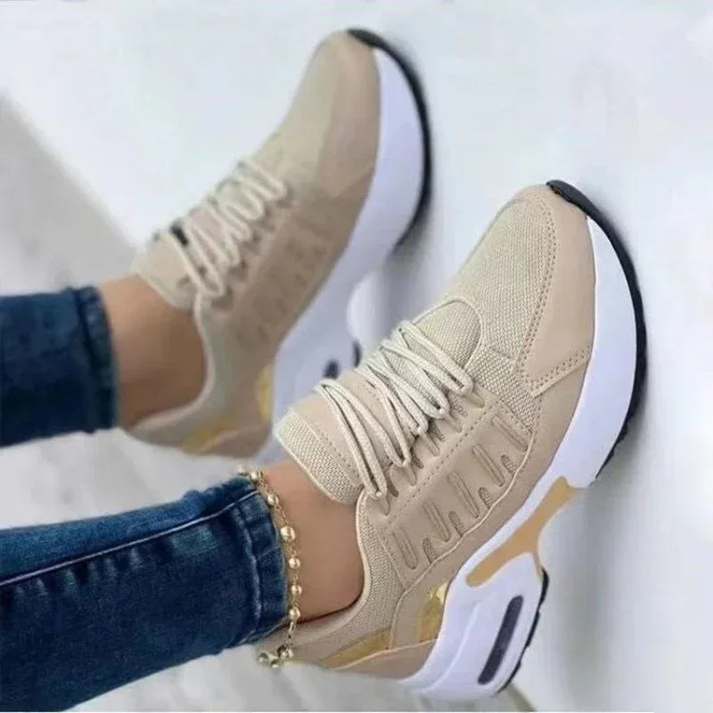 Жіночі кросівки Tenis на платформі, повсякденне взуття для жінок 2025 року, нові комфортні сітчасті протиковзкі бігові кросівки великого розміру Zapatillas De Mujer