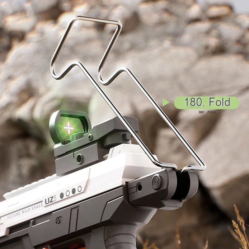 Fullyautomatic Electric Water Gun Shoot Toys UZI Three Function Dual Mode Automatic water A Water Gun With A Scope And Stock