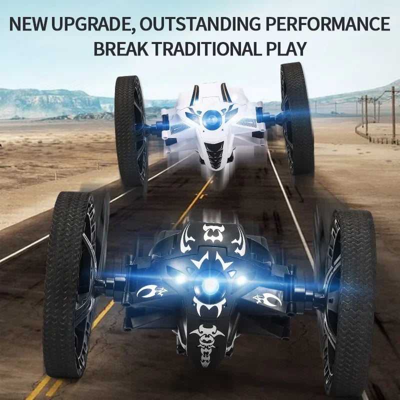 2.4G RC трюкова машина з підстрибуванням, гнучкі колеса, обертання, світлодіодне підсвічування, пульт дистанційного керування, іграшка для дня народження, подарунок 12+ років