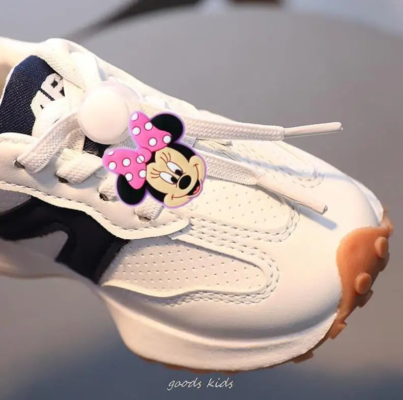 Дитячі кросівки Mickey Duck Shoes Stitch, зручні для весни та осені, для дівчаток, мультяшні дитячі бігові кросівки