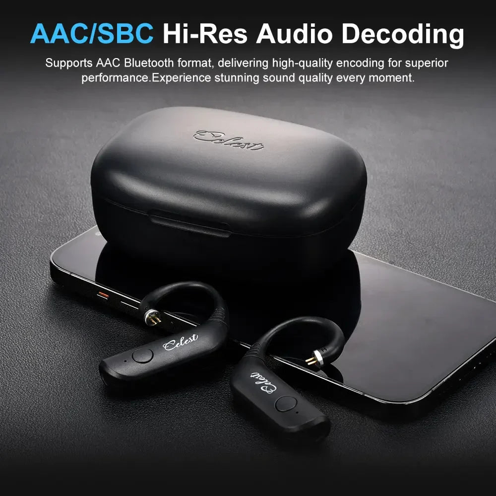 Навушники KINERA Celest T1 True Wireless Bluetooth 5.3 HIFI з вушним гачком Hi-Res для lgniteX Kuno Celest чорні