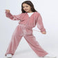 Foreign Trade European and American Spring and Autumn Girls Velvet Hoodie Pants Set Suit image 18