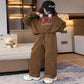 Junior high school students fashionable hoodie set for women in spring and autumn 2025 new styles for big children girls and girls cool and handsome clothes for spring image 4