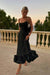Women's Elegant Party Dress Summer European and American Strap Top D Flower A-line Skirt for Women
