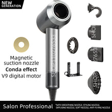 Leafless Hair Dryer Negative Ion Dryer Professional Quick Dry Powerful Hairdryer Constant Anion 5 in 1 1.8M Electric Hair Dryer