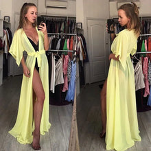 Summer Women Sexy Bikini Cover Up Chiffon Robe Tunic  Swimsuit Beach Long Dress Bathing Suit