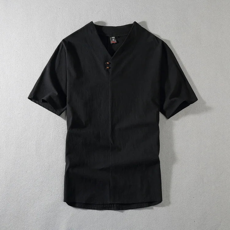 Men's Clothing Large Size Tracksuit Husband  Summer Suit Linen t-shirt Fashion Male Set Chinese Style 8XL 9XL plus Two Piece