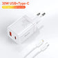 Адаптер зарядного пристрою Baseus Super Si 30W USB C для iPhone 14 13 12 Pro Max iPad Type C QC 3.0 PD швидка зарядка для Xiaomi Quick Charger