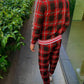 Men' 3D Plaid Sports Gentlemen Sets  Jacket Men Set Tracksuit Street Fashi Trend Fashion Stand-up Collar Zipper Sportswear Suit