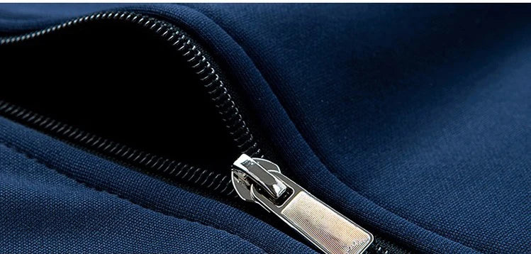 New Men Sets Fashion Sporting Suit Warm Embroidery Zipper Sweatshirt +Sweatpants Men Clothing 2 Pieces Sets Slim Tracksuit 2025