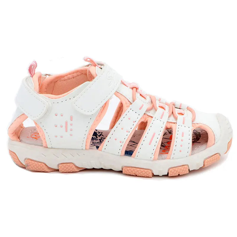 Elegant girls sandals Summer Fashion Cutout rubber bottom Children Shoes New Studant Sport Shoes Closed Toe Girls Sandals
