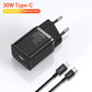Адаптер зарядного пристрою Baseus Super Si 30W USB C для iPhone 14 13 12 Pro Max iPad Type C QC 3.0 PD швидка зарядка для Xiaomi Quick Charger