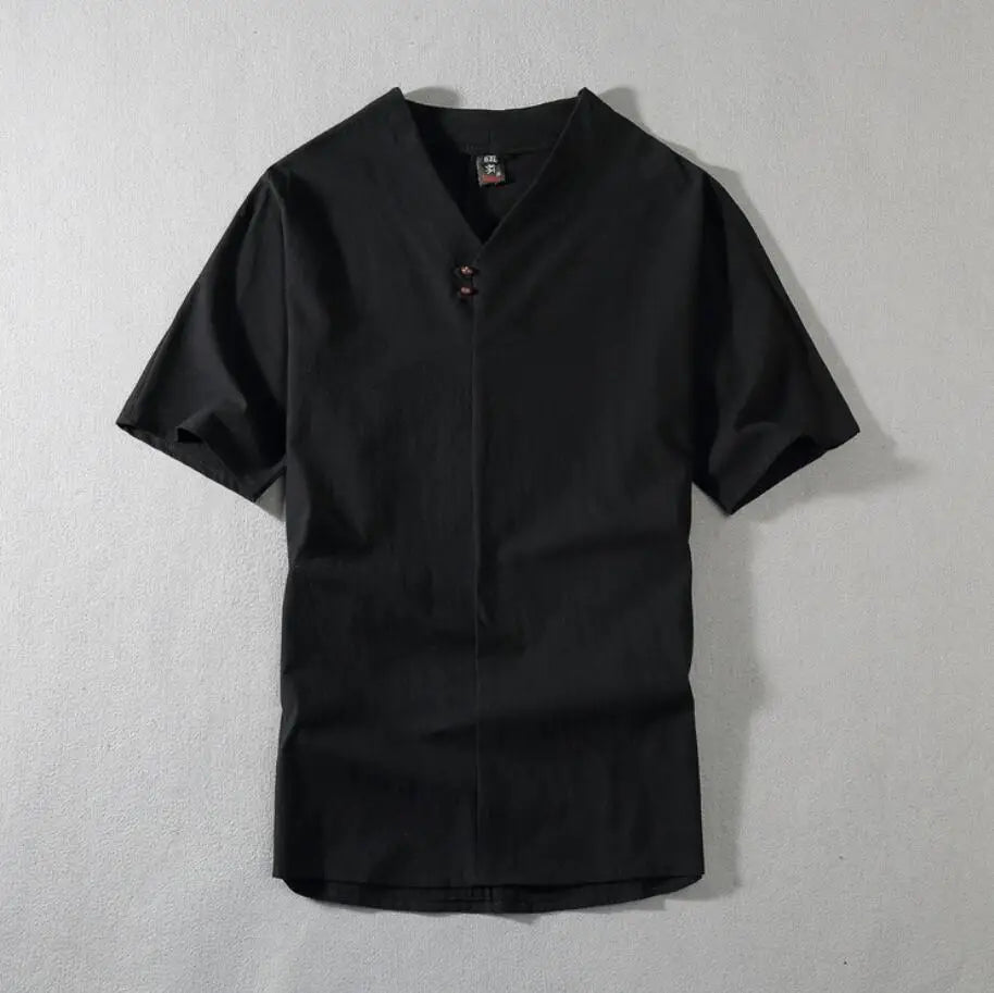 Men's Clothing Large Size Tracksuit Husband  Summer Suit Linen t-shirt Fashion Male Set Chinese Style 8XL 9XL plus Two Piece