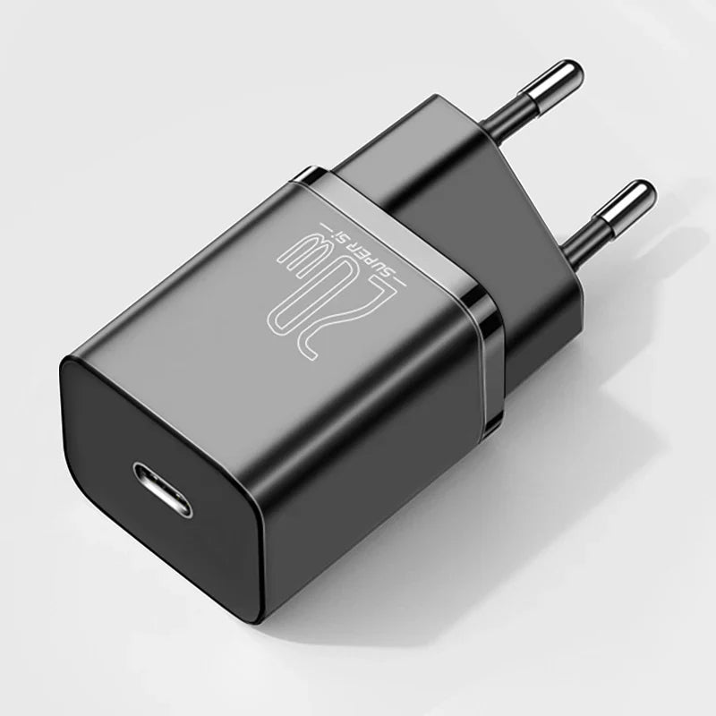 Baseus PD 20W швидка зарядка USB C зарядний пристрій для iPhone 14 13 Pro Max Type C до ip швидка зарядка USB C настінний швидкий зарядний пристрій для телефону