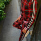 Men' 3D Plaid Sports Gentlemen Sets  Jacket Men Set Tracksuit Street Fashi Trend Fashion Stand-up Collar Zipper Sportswear Suit