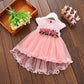 Citgeett Summer Baby Girls Floral Dress Princess Party Wedding Tulle Dresses Fashion Lace Clothes 0-3Y SS