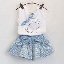 Summer Baby Girls Clothes Toddler Clothing Vest+Shorts 2PCS set Children Girls Costume 0-7Year Infant Outfits kidswear BC1152