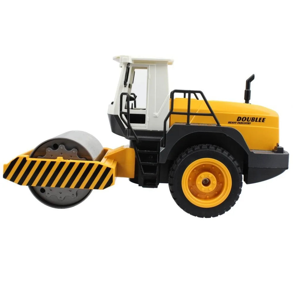 Двоколісний RC вантажівка Double E E522 дорожній каток 2.4G з дистанційним керуванням, однодисковий вібраційний привід, інженерна електронна модель вантажівки, іграшки для хлопчиків