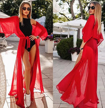 Summer Women Sexy Bikini Cover Up Chiffon Robe Tunic  Swimsuit Beach Long Dress Bathing Suit