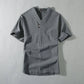 Men's Clothing Large Size Tracksuit Husband  Summer Suit Linen t-shirt Fashion Male Set Chinese Style 8XL 9XL plus Two Piece