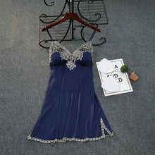 Satin Suspender Skirt Sleepwear Women Nightdress Silky Lace Nightwear Intimate Lingerie Sexy Nightgown Casual Home Dressing Gown