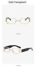 Fashion Punk Square Sunglasses Women Luxury Brand Small Frame Sun Glasses Female Rectangle Metal Mirror Oculos De Sol Feminino