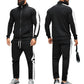 Casual Tracksuits Mens Autumn Fashion Side Striped Jackets And Pants Two Piece Sets For Men Sports Fitness Sweatsuits Streetwear